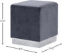 Jax Velvet Ottoman/Stool - Sterling House Interiors