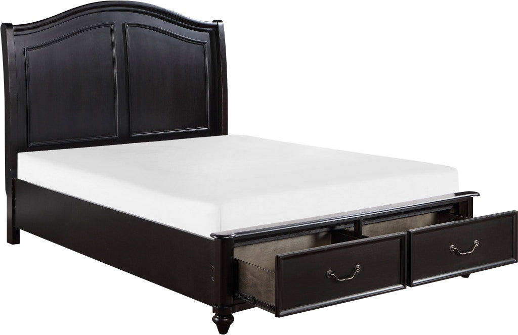 Herman Queen Platform Bed With Footboard Storage