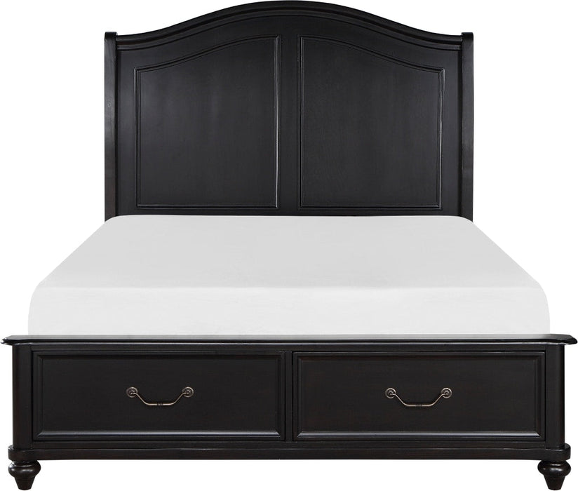 Herman Queen Platform Bed With Footboard Storage