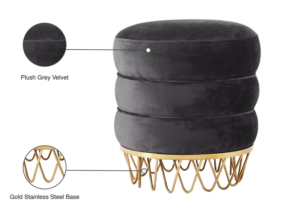 Revolve Velvet Ottoman/Stool - Sterling House Interiors