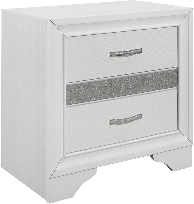 Luster Bedroom Night Stand - White
