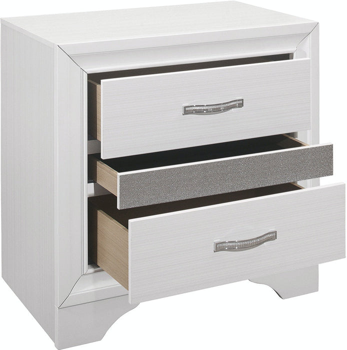 Luster Bedroom Night Stand - White