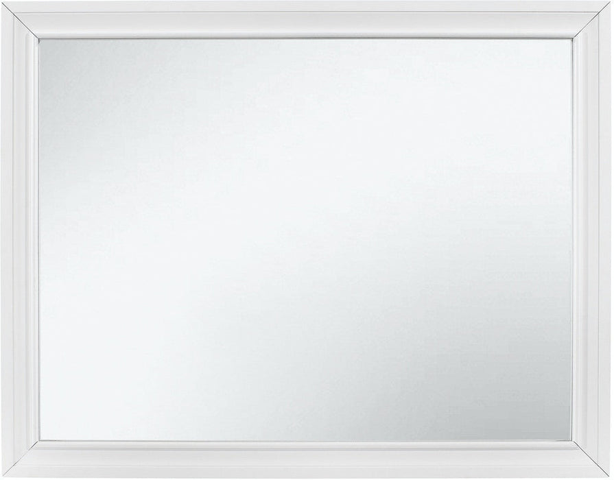 Luster Bedroom Mirror - White