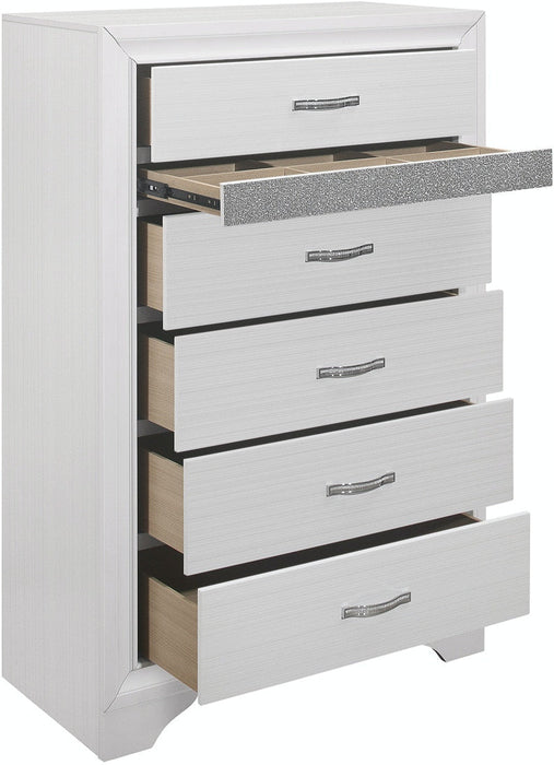 Luster Bedroom Chest - White