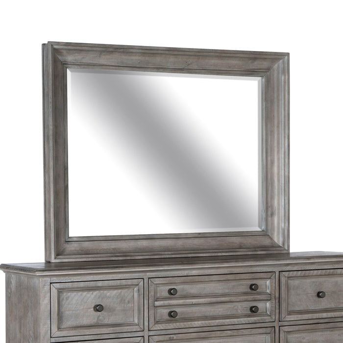 Lancaster Landscape Mirror In Dovetail Grey