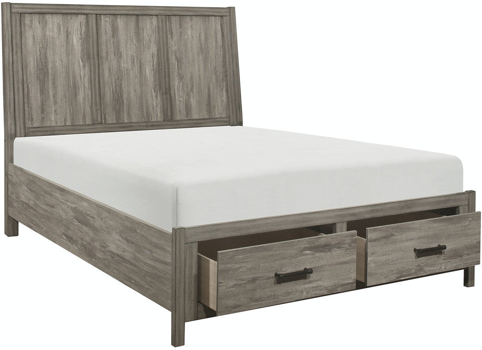 Bainbridge Queen Platform Bed With Footboard Storage