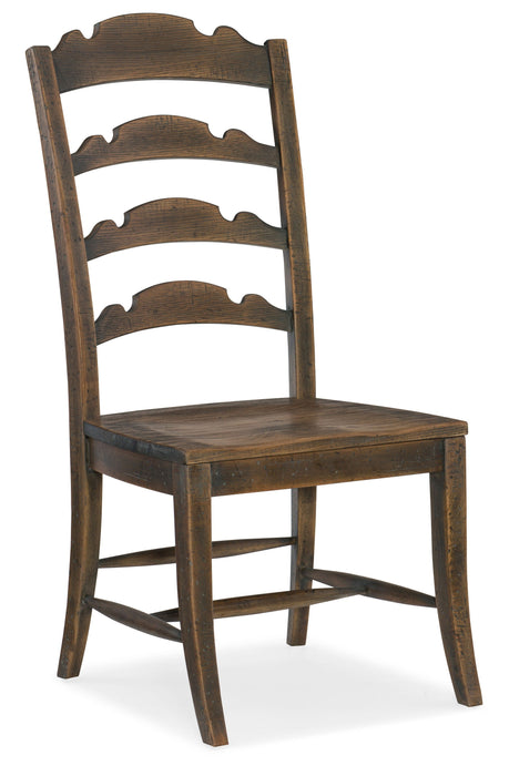 Hill Country Twin Sisters Ladderback Side Chair