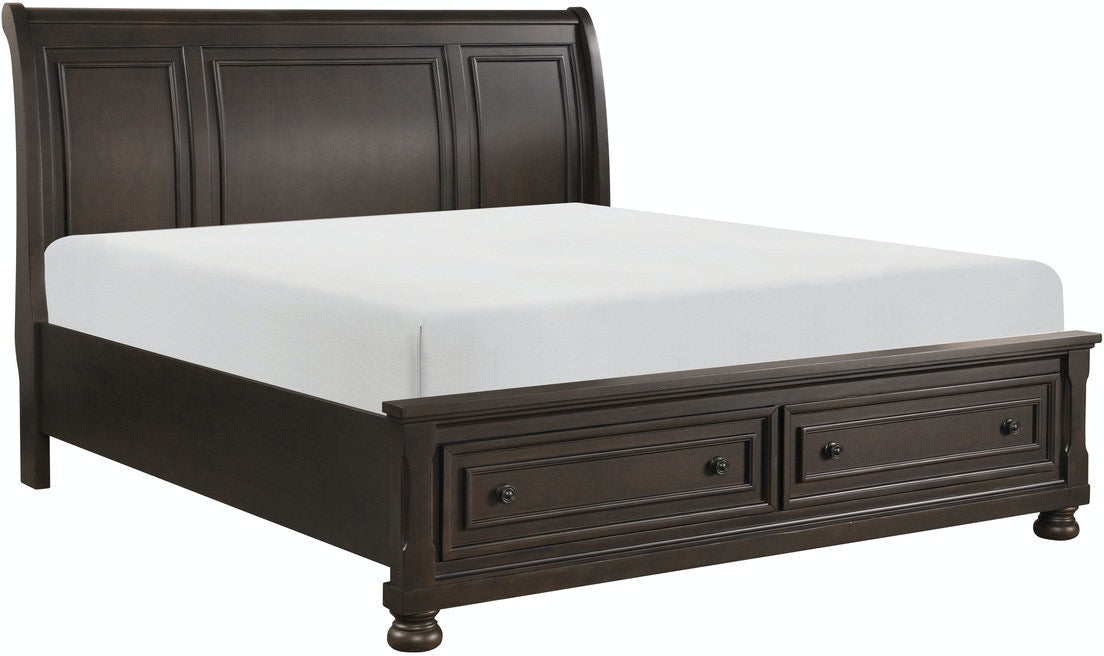 Begonia King Platform Bed With Footboard Storage