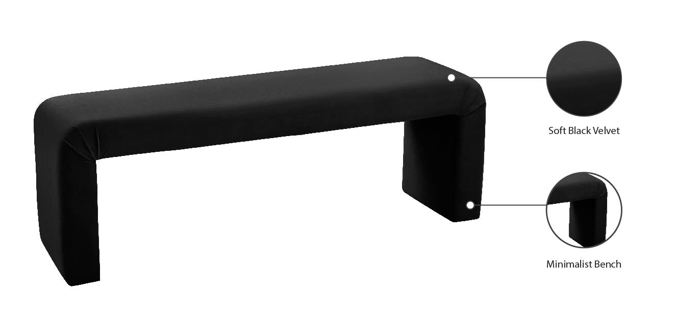 MinimalistVelvet Bench - Sterling House Interiors