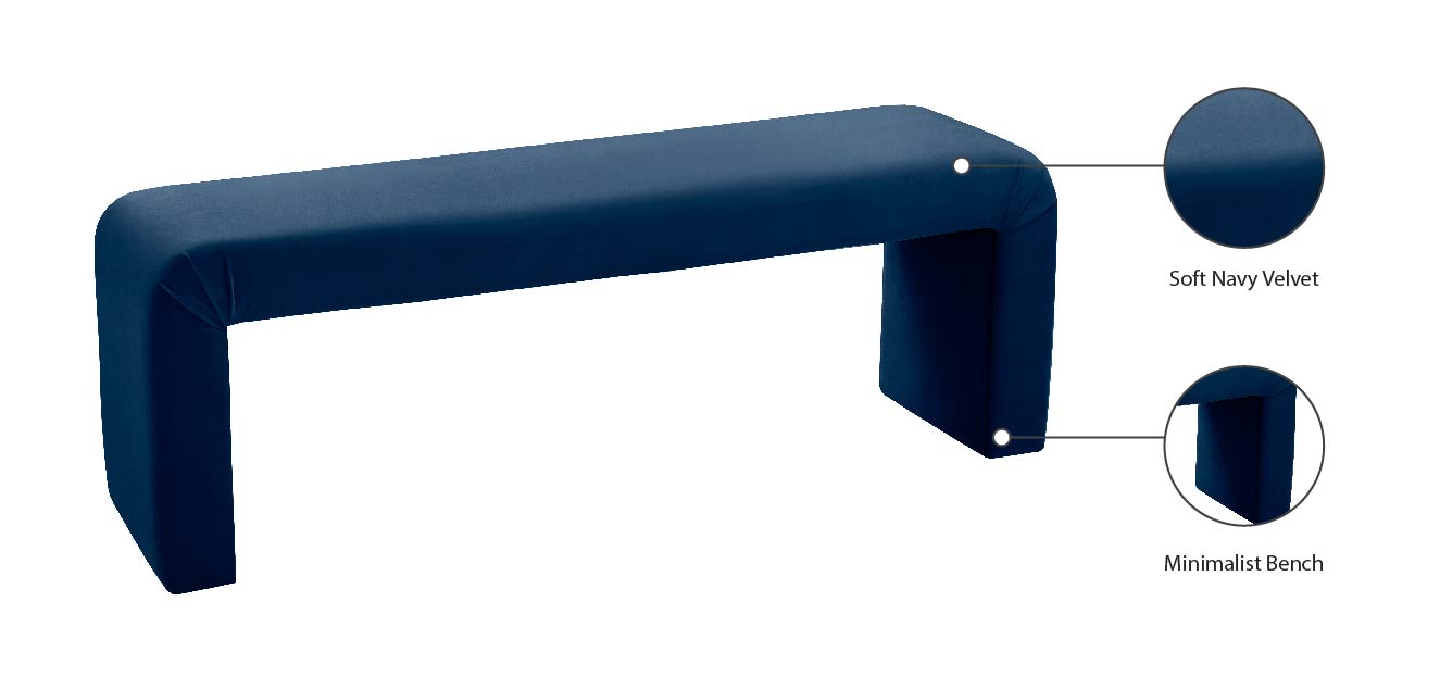 MinimalistVelvet Bench - Sterling House Interiors