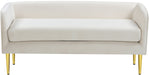 Audrey Black Velvet Bench - Sterling House Interiors