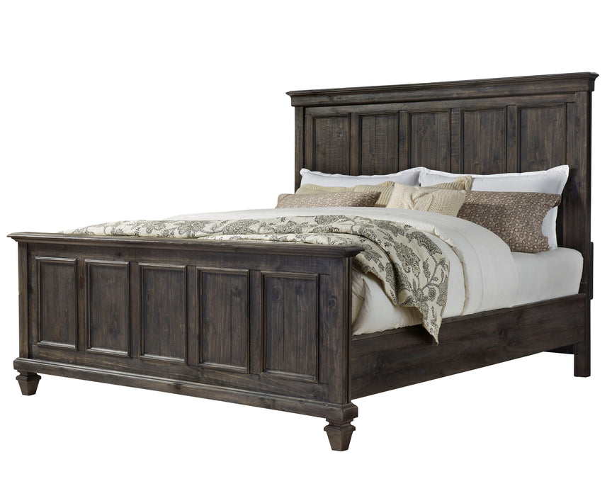 Calistoga California King Panel Bed In Weathered Charcoal