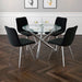 Solara II Round Dining Table in Chrome - Furniture Depot