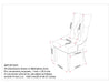 Rizzo Side Chair, set of 2 in Black Velvet - Furniture Depot