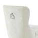 Rizzo Side Chair, set of 2 in Ivory Velvet - Furniture Depot