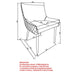 BIANCA-SIDE CHAIR-GREY/BLACK LEG (SET OF 2) - Furniture Depot