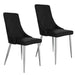 Devo Side Chair, set of 2 in Black - Furniture Depot