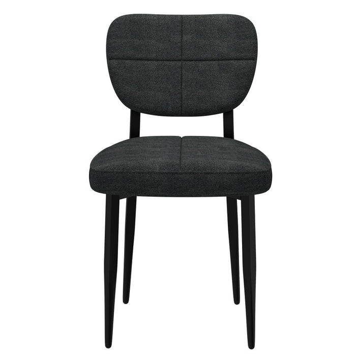 Zeke Dining Chair, Set of 2, in Charcoal and Black
