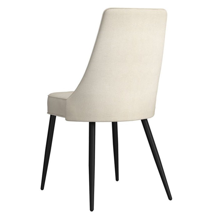 Koda Fabric Dining Chair, Set of 2 in Beige and Black