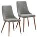 Cora Side Chair, set of 2 in Grey - Furniture Depot