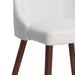 Cora Side Chair, set of 2 in White Faux Leather - Furniture Depot