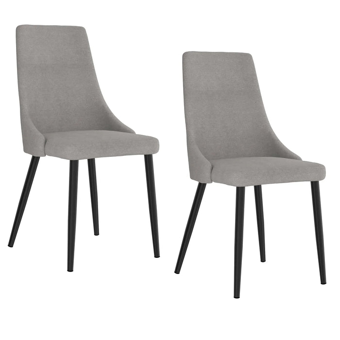 Venice Side Chair, set of 2 in Grey - Furniture Depot