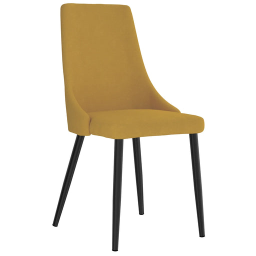Venice Side Chair, set of 2 in Mustard - Furniture Depot