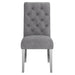 Chloe Side Chair, set of 2 in Grey - Furniture Depot