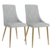 Antoine Side Chair, Set of 2, in Light Grey - Furniture Depot