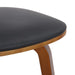 Zuni Side Chair in Black Faux Leather - Furniture Depot