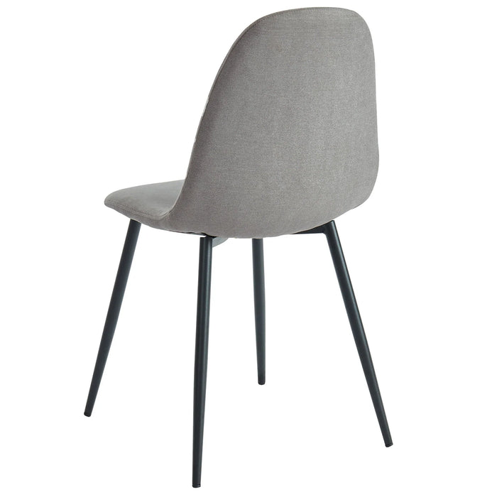 OLLY-SIDE CHAIR-GREY Set of 4 - Furniture Depot