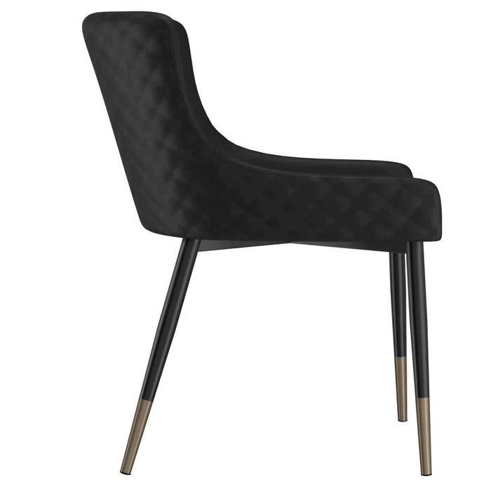 Xander Side Chair, Set of 2, in Black - Furniture Depot
