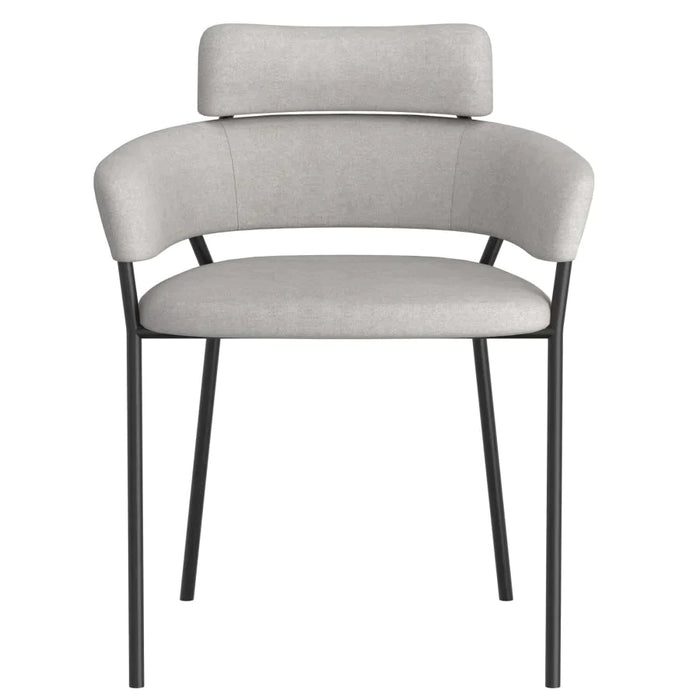 Axel Side Chair, set of 2, in Grey - Furniture Depot