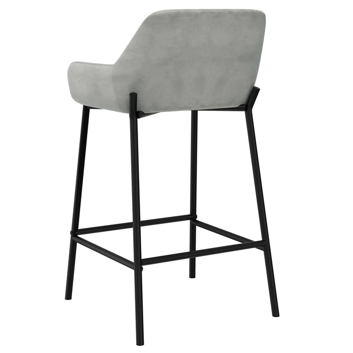 Baily 26'' Counter Stool, set of 2 in Grey - Furniture Depot