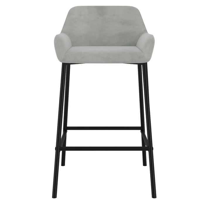 Baily 26'' Counter Stool, set of 2 in Grey - Furniture Depot
