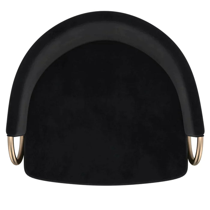 Lavo 26" Counter Stool, Set of 2 in Black and Gold - Furniture Depot