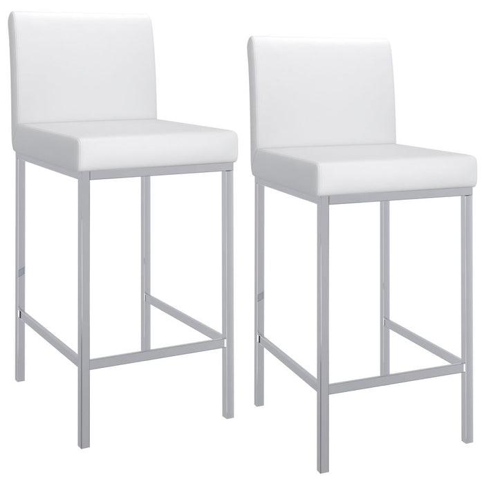 Porto 26" Counter Stool, Set of 2, in White