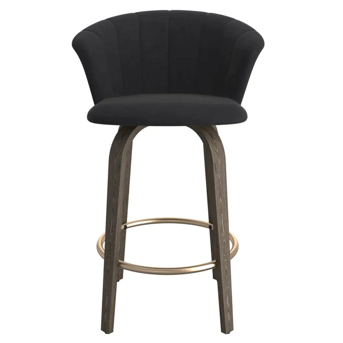 Tula 26" Counter Stool in Black - Furniture Depot