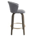 Tula 26" Counter Stool in Grey - Furniture Depot