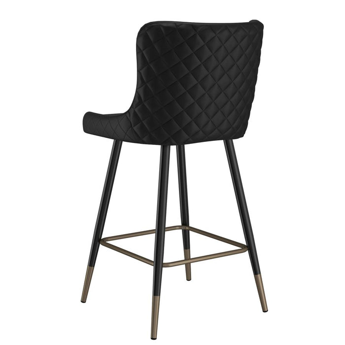 Xander 26" Counter Stool, Set of 2, in Black - Furniture Depot