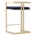 Cosmo 26" Counter Stool in Black with Gold Legs - Furniture Depot