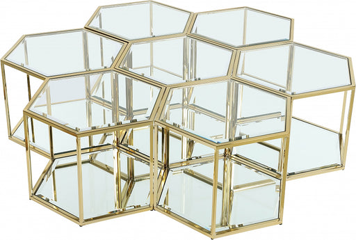 Sei Brushed Gold 7PC Coffee Table - Sterling House Interiors