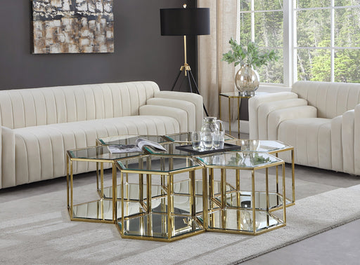 Sei Brushed Gold 7PC Coffee Table - Sterling House Interiors