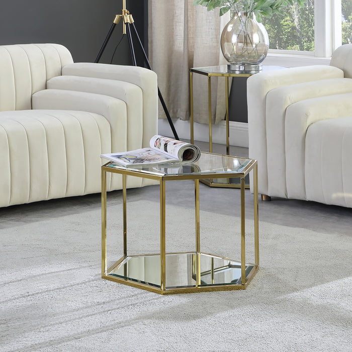 Sei Brushed Gold 1PC Coffee Table - Sterling House Interiors
