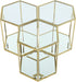 Sei Brushed Gold 3PC End Table - Sterling House Interiors