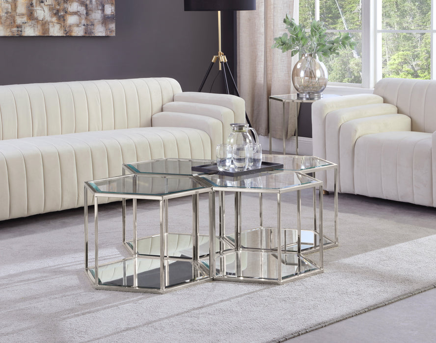 Sei Chrome 4PC Coffee Table - Sterling House Interiors