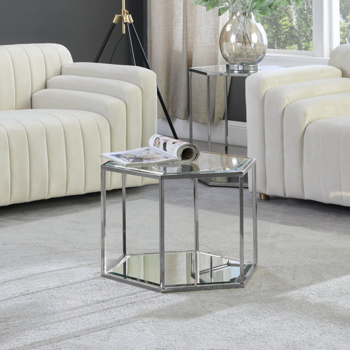 Sei Brushed Chrome Coffee Table - Sterling House Interiors