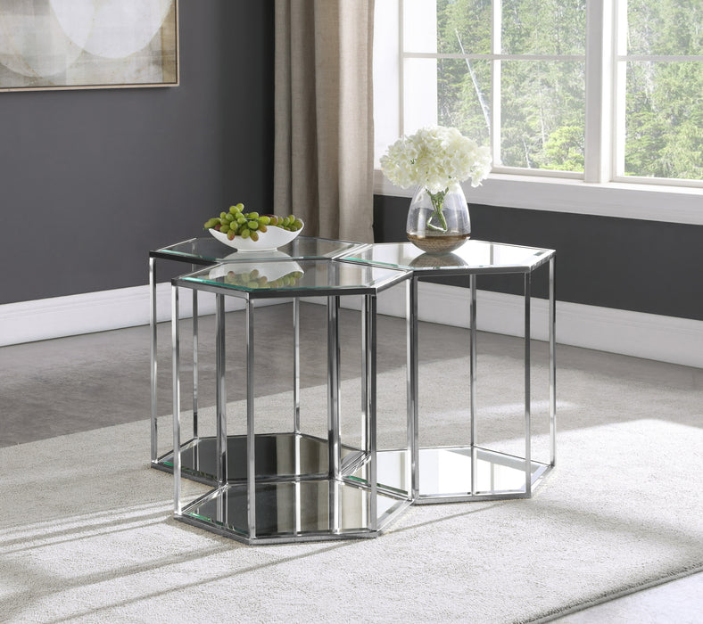 Sei Chrome End Table - Sterling House Interiors