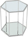 Sei Brushed Chrome End Table - Sterling House Interiors