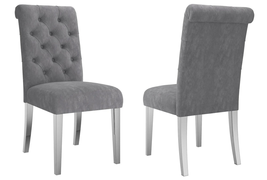 NAPOLI GY/CHLOE GY-7PC DINING SET - Furniture Depot